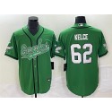 Philadelphia Eagles #62 Jason Kelce Green Cool Base Stitched Jersey