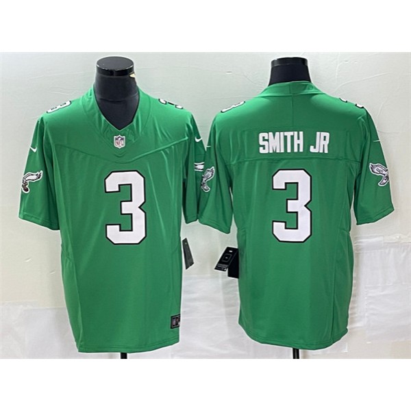 Philadelphia Eagles #3 Nolan Smith JR Green 2023 F.U.S.E. Vapor Untouchable Stitched Jersey