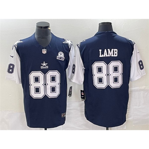 Dallas Cowboys #88 CeeDee Lamb Navy 2023 F.U.S.E. With 1960 Patch Vapor Limited Stitched Jersey