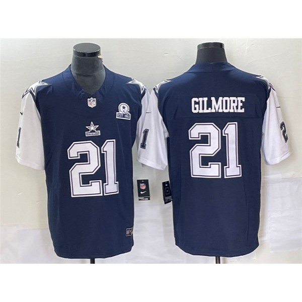 Dallas Cowboys #21 Stephon Gilmore Navy 2023 F.U.S.E. With 1960 Patch Vapor Limited Stitched Jersey