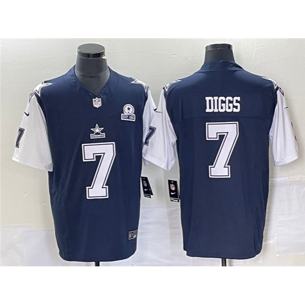 Dallas Cowboys #7 Trevon Diggs Navy 2023 F.U.S.E. With 1960 Patch Vapor Limited Stitched Jersey