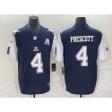 Dallas Cowboys #4 Dak Prescott Navy 2023 F.U.S.E. With 1960 Patch Vapor Limited Stitched Jersey