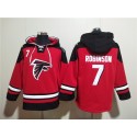 Atlanta Falcons #7 Bijan Robinson Red Ageless Must-Have Lace-Up Pullover Hoodie