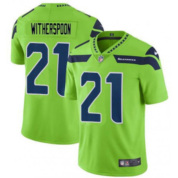 Seattle Seahawks #21 Devon Witherspoon Green Vapor Untouchable Limited Stitched Jersey
