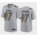 Pittsburgh Steelers #97 Cameron Heyward Gray Atmosphere Fashion Stitched Jersey