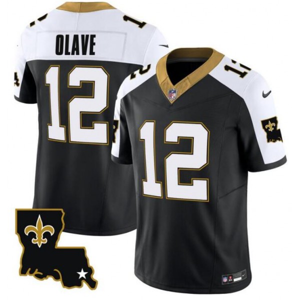 New Orleans Saints #12 Chris Olave Black 2023 F.U.S.E. 1987 Legacy Vapor Stitched Jersey