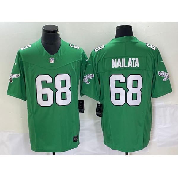 Philadelphia Eagles #68 Jordan Mailata Green 2023 F.U.S.E. Vapor Untouchable Stitched Jersey