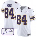 Minnesota Vikings #84 Randy Moss White 2023 F.U.S.E. Bud Grant Patch Limited Stitched Jersey