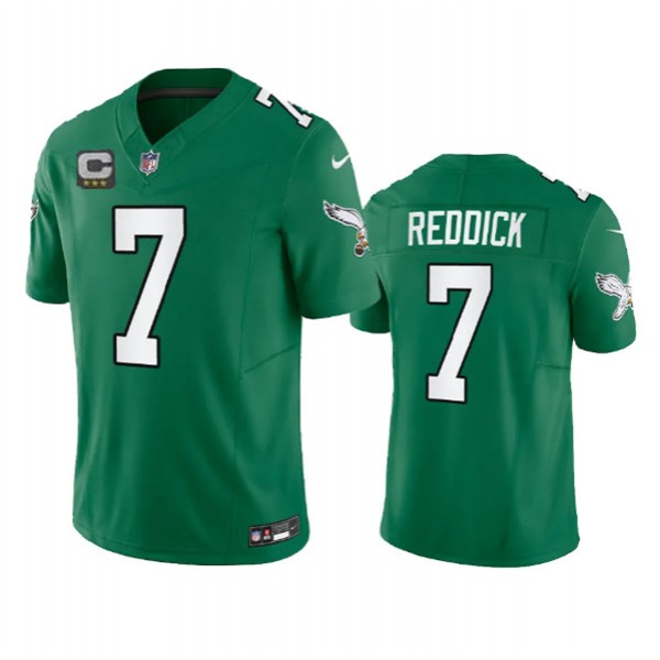 Philadelphia Eagles #7 Haason Reddick Green 2023 F.U.S.E. With C Patch Vapor Untouchable Stitched Jersey
