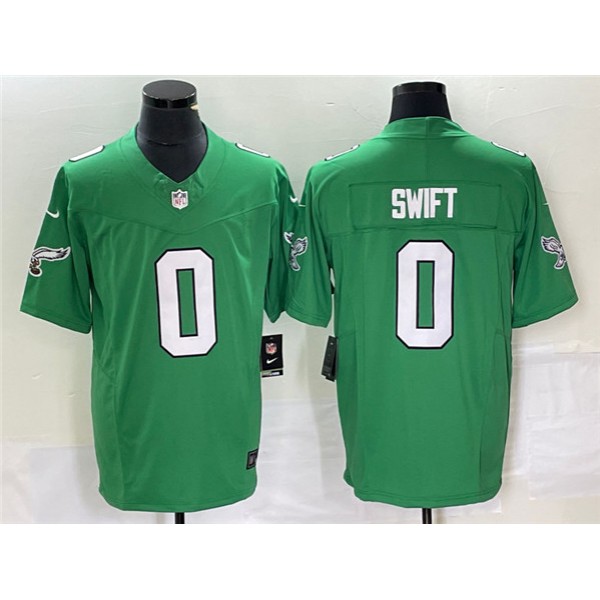 Philadelphia Eagles #0 D’andre Swift Green 2023 F.U.S.E. Vapor Untouchable Stitched Jersey