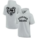 Chicago Bears Gray Super Soft Fleece Short Sleeve Hoodie
