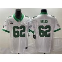 Philadelphia Eagles #62 Jason Kelce White 2023 F.U.S.E. With C Patch Vapor Untouchable Stitched Jersey