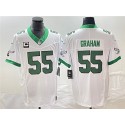 Philadelphia Eagles #55 Brandon Graham White 2023 F.U.S.E. With C Patch Vapor Untouchable Stitched Jersey