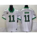 Philadelphia Eagles #11 A. J. Brown White 2023 F.U.S.E. With C Patch Vapor Untouchable Stitched Jersey