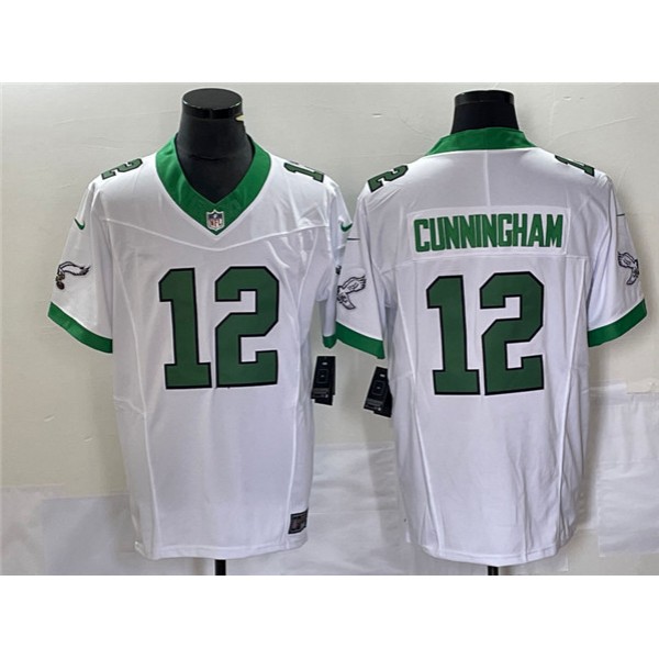 Philadelphia Eagles #12 Randall Cunningham White 2023 F.U.S.E. Vapor Untouchable Stitched Jersey