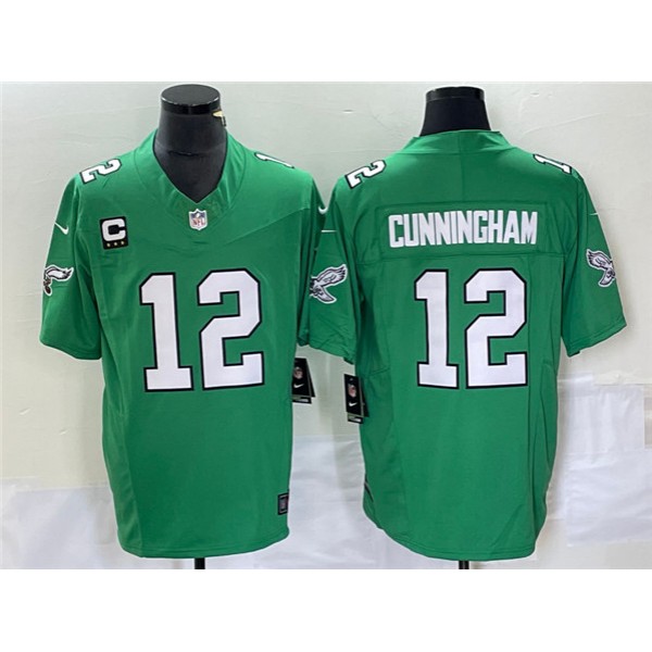 Philadelphia Eagles #12 Randall Cunningham Green 2023 F.U.S.E. With C Patch Vapor Untouchable Stitched Jersey