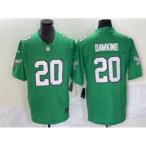 Philadelphia Eagles #20 Brian Dawkins Green 2023 F.U.S.E. Vapor Untouchable Stitched Jersey