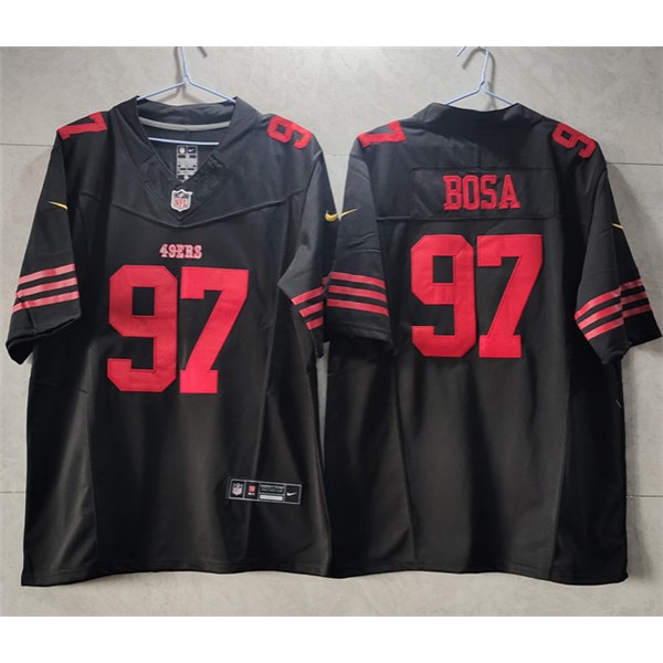San Francisco 49ers #97 Nick Bosa Black 2023 F.U.S.E. Vapor Untouchable Limited Stitched Jersey