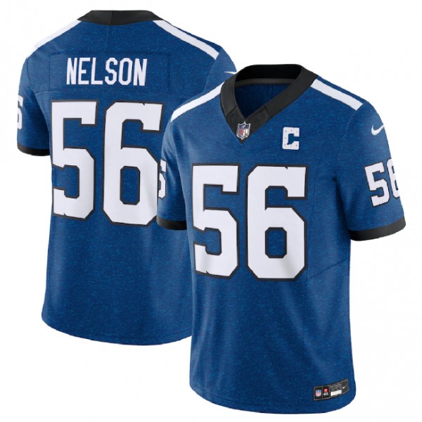 Indianapolis Colts #56 Quenton Nelson Royal 2023 F.U.S.E. Indiana Nights Limited Stitched Jersey