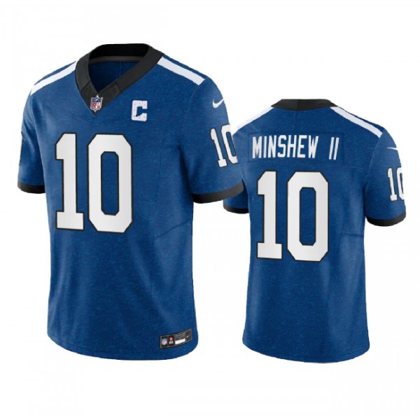 Indianapolis Colts #10 Gardner Minshew Royal 2023 F.U.S.E. Indiana Nights Limited Stitched Jersey