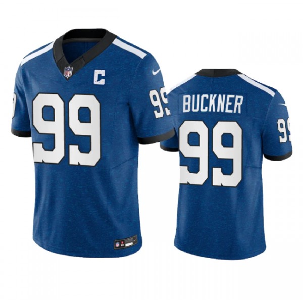 Indianapolis Colts #99 DeForest Buckner Royal 2023 F.U.S.E. Indiana Nights Limited Stitched Jersey