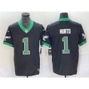 Philadelphia Eagles #1 Jalen Hurts Black 2023 F.U.S.E. Vapor Untouchable Stitched Jersey