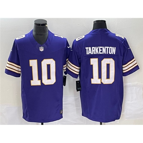 Minnesota Vikings #10 Fran Tarkenton Purple 2023 F.U.S.E. Vapor Untouchable Limited Stitched Jersey
