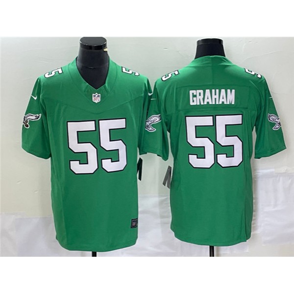 Philadelphia Eagles #55 Brandon Graham Green 2023 F.U.S.E. Vapor Untouchable Stitched Jersey
