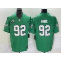 Philadelphia Eagles #92 Reggie White Green 2023 F.U.S.E. With C Patch Vapor Untouchable Stitched Jersey