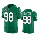 Philadelphia Eagles #98 Jalen Carter Green 2023 F.U.S.E. With C Patch Vapor Untouchable Stitched Jersey