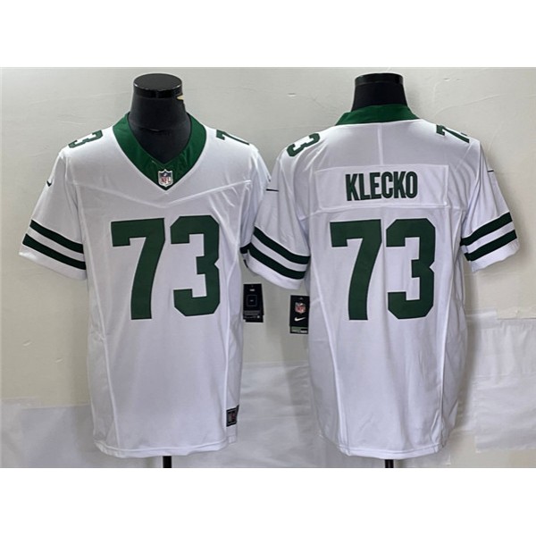 New York Jets #73 Joe Klecko White 2023 F.U.S.E. Vapor Limited Throwback Stitched Jersey