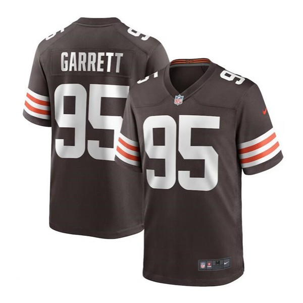 Cleveland Browns #95 Myles Garrett Brown Stitched Game Jersey