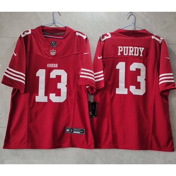 San Francisco 49ers #13 Brock Purdy Red 2023 F.U.S.E. Vapor Untouchable Limited Stitched Jersey