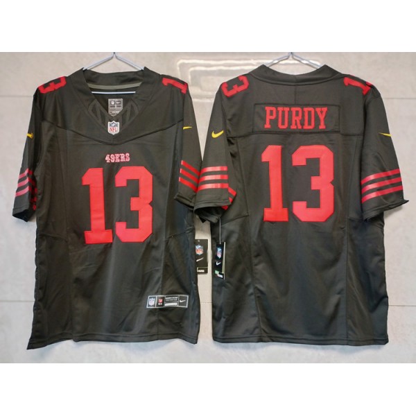 San Francisco 49ers #13 Brock Purdy Black 2023 F.U.S.E. Vapor Untouchable Limited Stitched Jersey