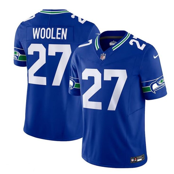 Seattle Seahawks #27 Tariq Woolen Royal 2023 F.U.S.E. Vapor Untouchable Limited Stitched Jersey