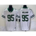 New York Jets #95 Quinnen Williams White 2023 F.U.S.E. Vapor Limited Throwback Stitched Jersey