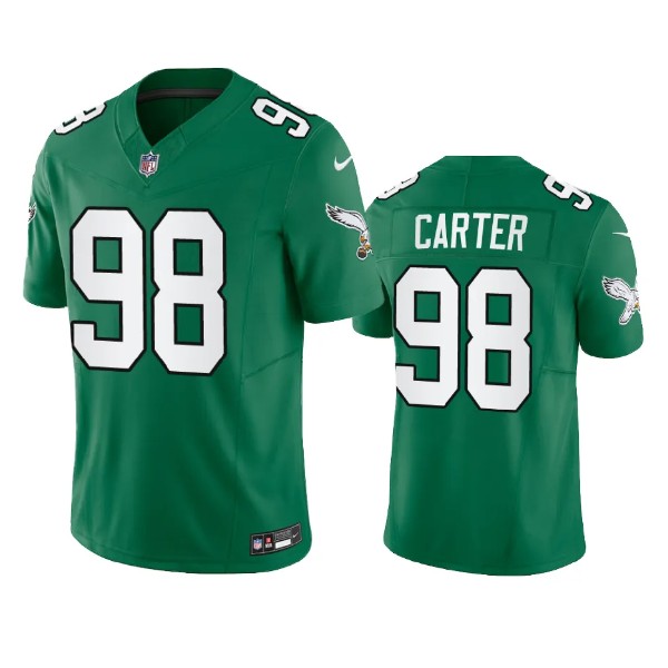 Philadelphia Eagles #98 Jalen Carter Green 2023 F.U.S.E. Vapor Untouchable Stitched Jersey