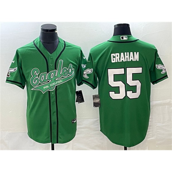 Philadelphia Eagles #55 Brandon Graham Green Cool Base Stitched Jersey