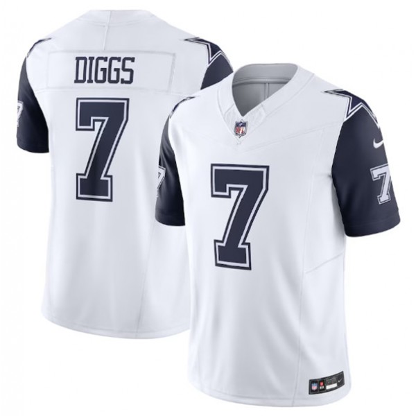 Dallas Cowboys #7 Trevon Diggs White 2023 F.U.S.E. Vapor Limited Stitched Jersey