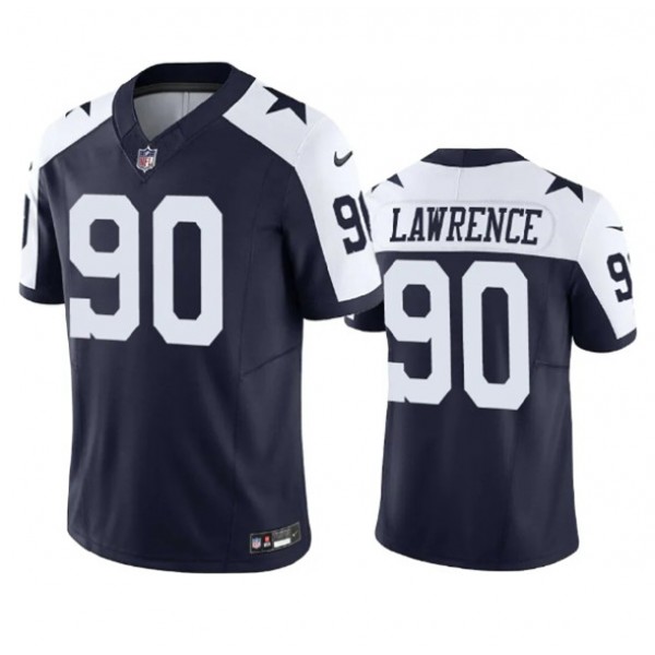 Dallas Cowboys #90 Demarcus Lawrence Navy 2023 F.U.S.E. Vapor Limited Stitched Jersey
