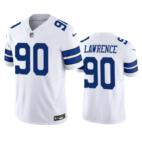 Dallas Cowboys #90 Demarcus Lawrence White 2023 F.U.S.E. Vapor Limited Stitched Jersey