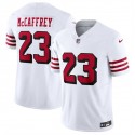 San Francisco 49ers #23 Christian McCaffrey New White 2023 F.U.S.E. Vapor Untouchable Limited Stitched Jersey