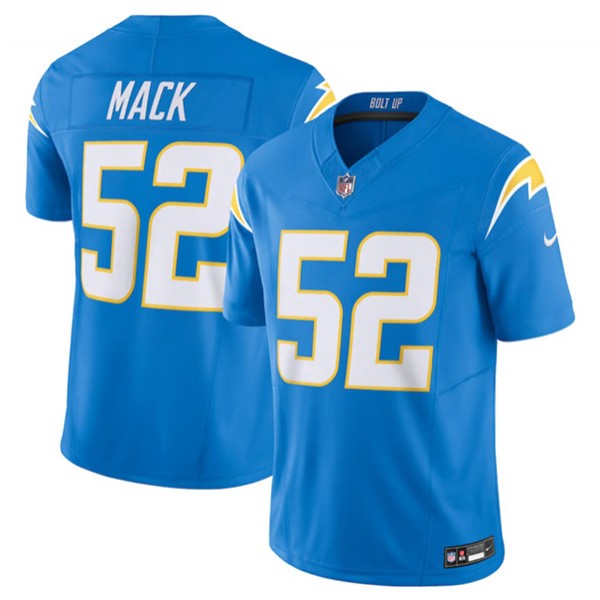 Los Angeles Chargers #52 Khalil Mack Blue 2023 F.U.S.E. Vapor Untouchable Limited Stitched Jersey