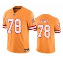 Tampa Bay Buccaneers #78 Tristan Wirfs Orange 2023 F.U.S.E. Throwback Limited Stitched Jersey