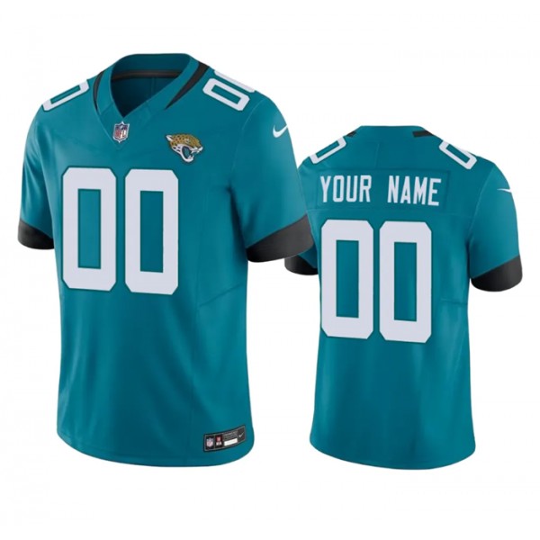 Jacksonville Jaguars Custom Teal 2023 F.U.S.E Vapor Untouchable Limited Stitched Jersey