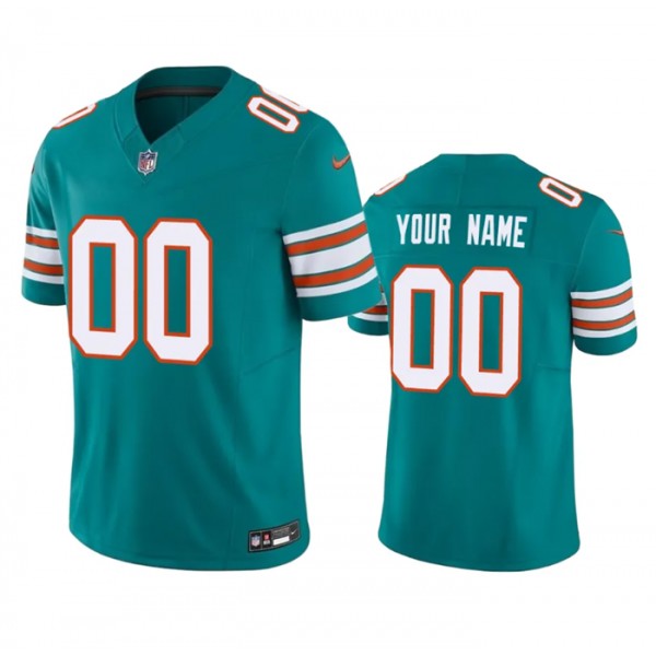 Miami Dolphins Custom Aqua 2023 F.U.S.E Vapor Limited Stitched Jersey