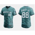Chicago White Sox #88 Luis Robert Jr. Teal 2023 All-Star Flex Base Stitched Jersey