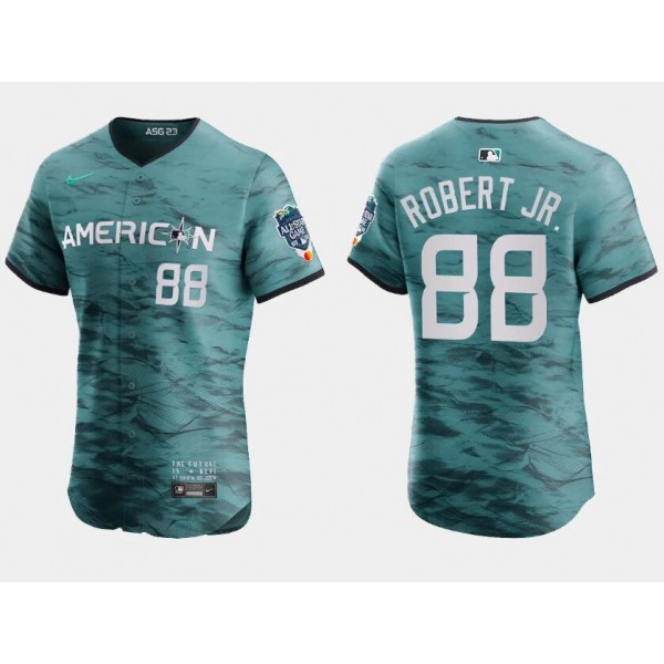 Chicago White Sox #88 Luis Robert Jr. Teal 2023 All-Star Flex Base Stitched Jersey