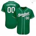 Custom Green Stitched Jersey