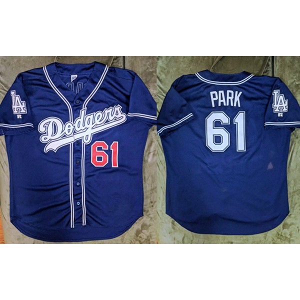 Los Angeles Dodgers Custom Blue Cool Base Stitched Jersey